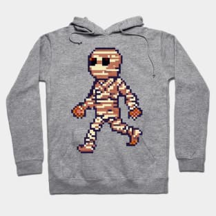 Mummy is walking, Pixel art Hoodie